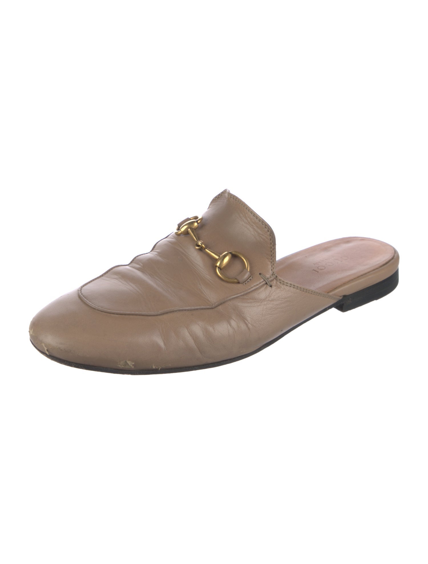 Gucci Horsebit Accent Leather Mules