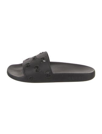 Gucci GG Signature Rubber Slides