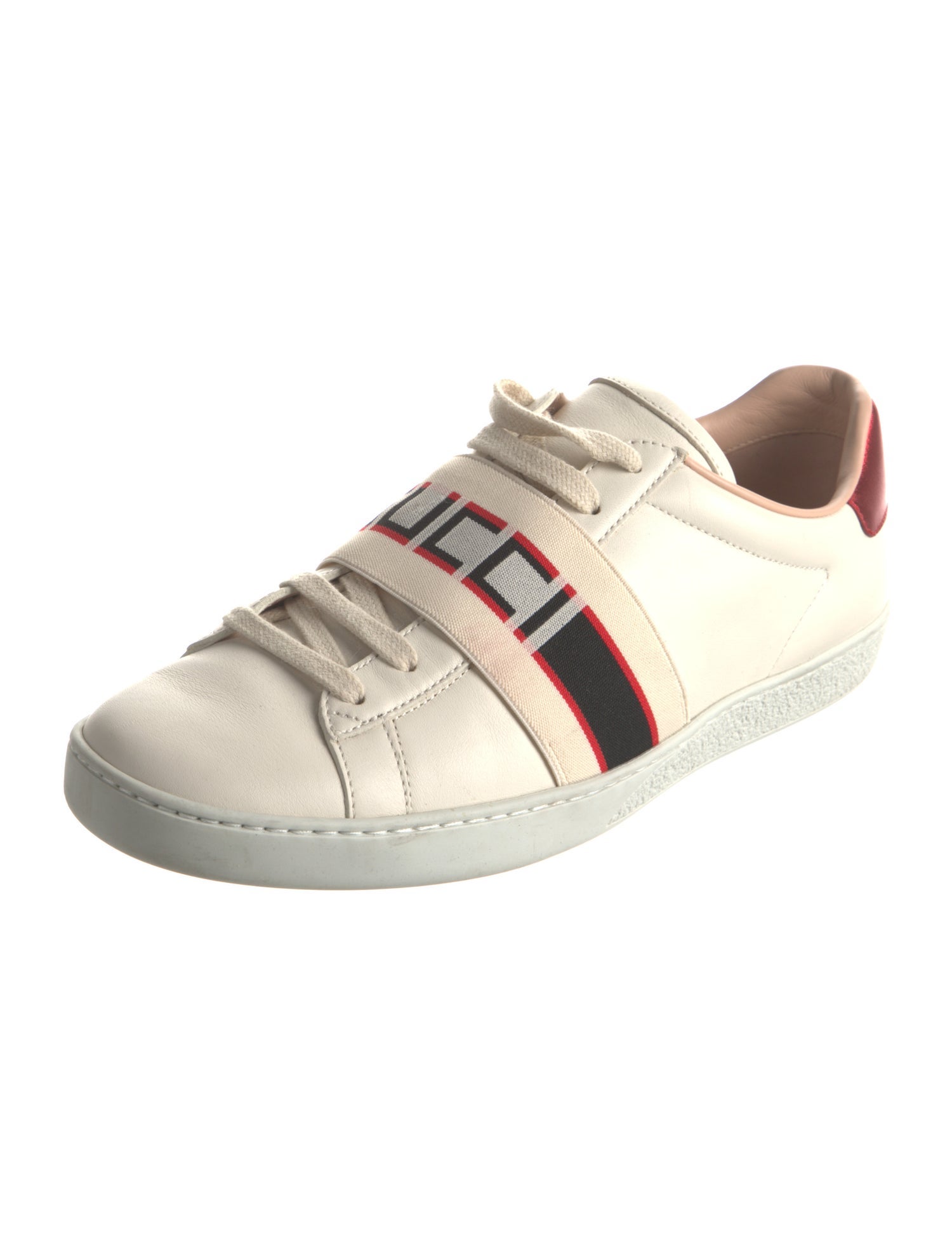 Gucci Leather Printed Sneakers