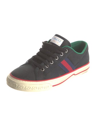 Gucci Web Accent Canvas Sneakers
