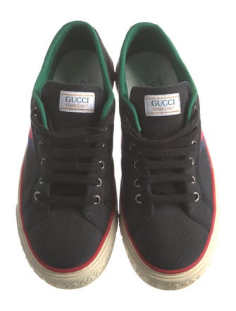 Gucci Web Accent Canvas Sneakers