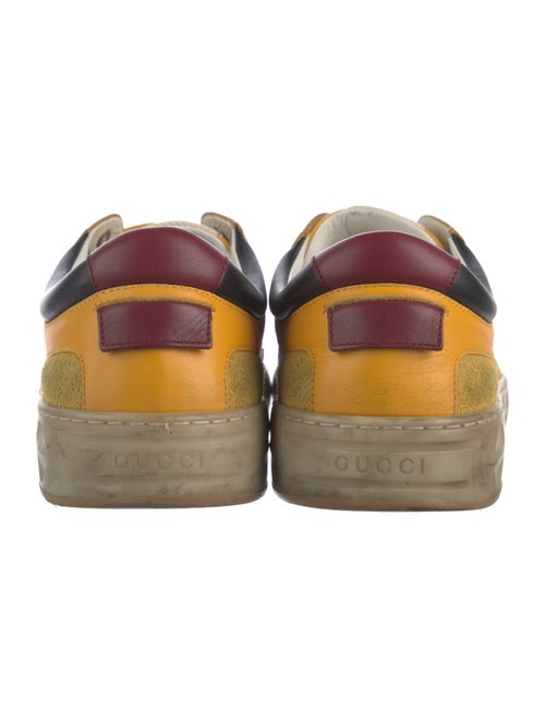 Gucci Suede Colorblock Pattern Sneakers