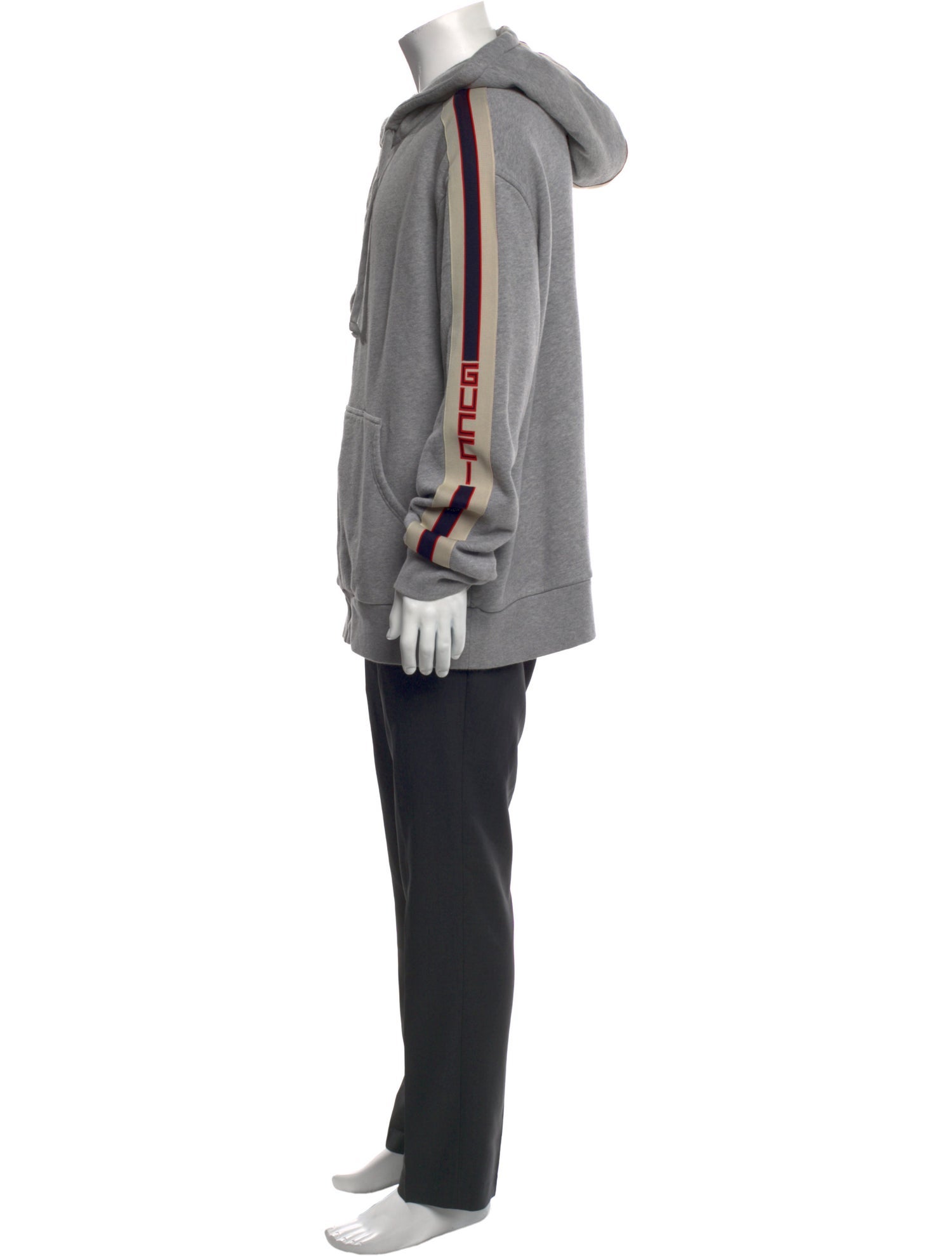 Gucci Striped Crew Neck Hoodie