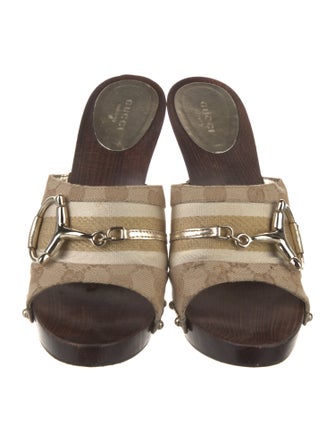 Gucci GG Canvas Canvas Slides