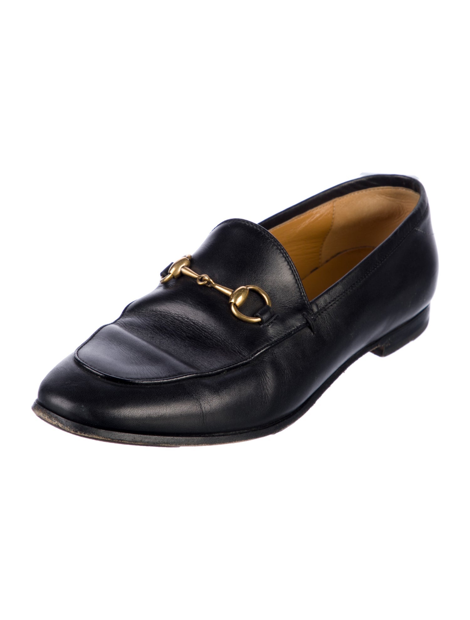 Gucci Horsebit Accent Leather Loafers
