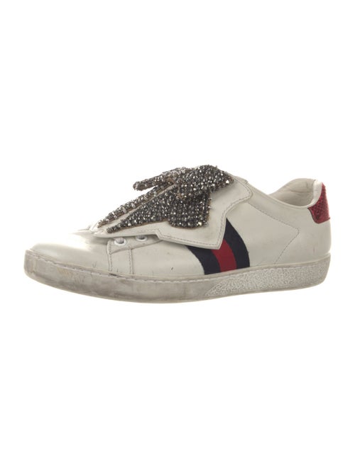 Gucci Sylvie Web Accent Leather Sneakers