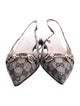 Gucci GG Canvas Canvas Slingback Flats