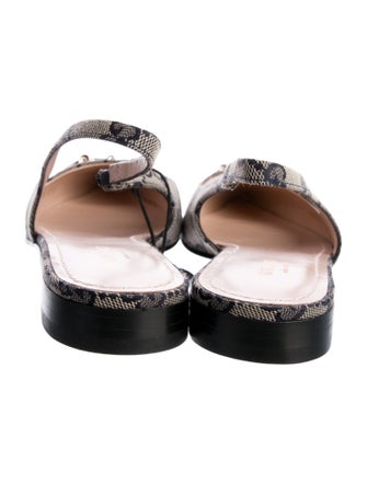 Gucci GG Canvas Canvas Slingback Flats