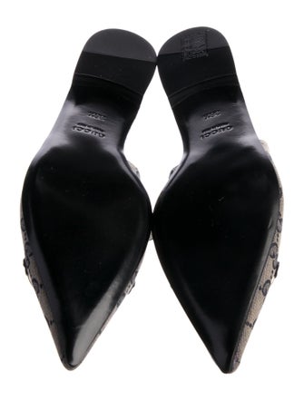 Gucci GG Canvas Canvas Slingback Flats