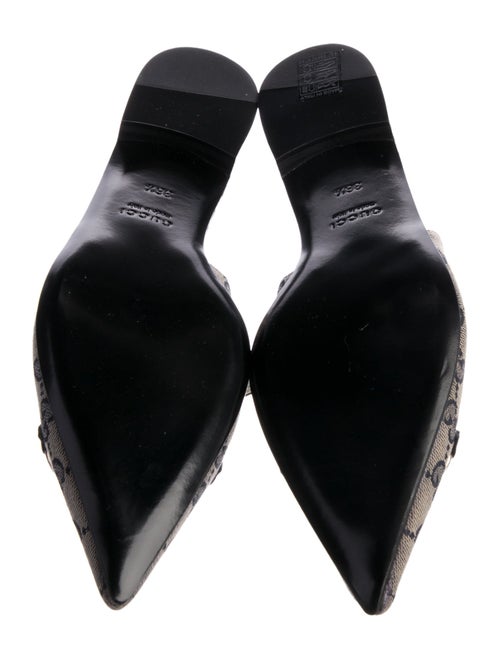 Gucci GG Canvas Canvas Slingback Flats