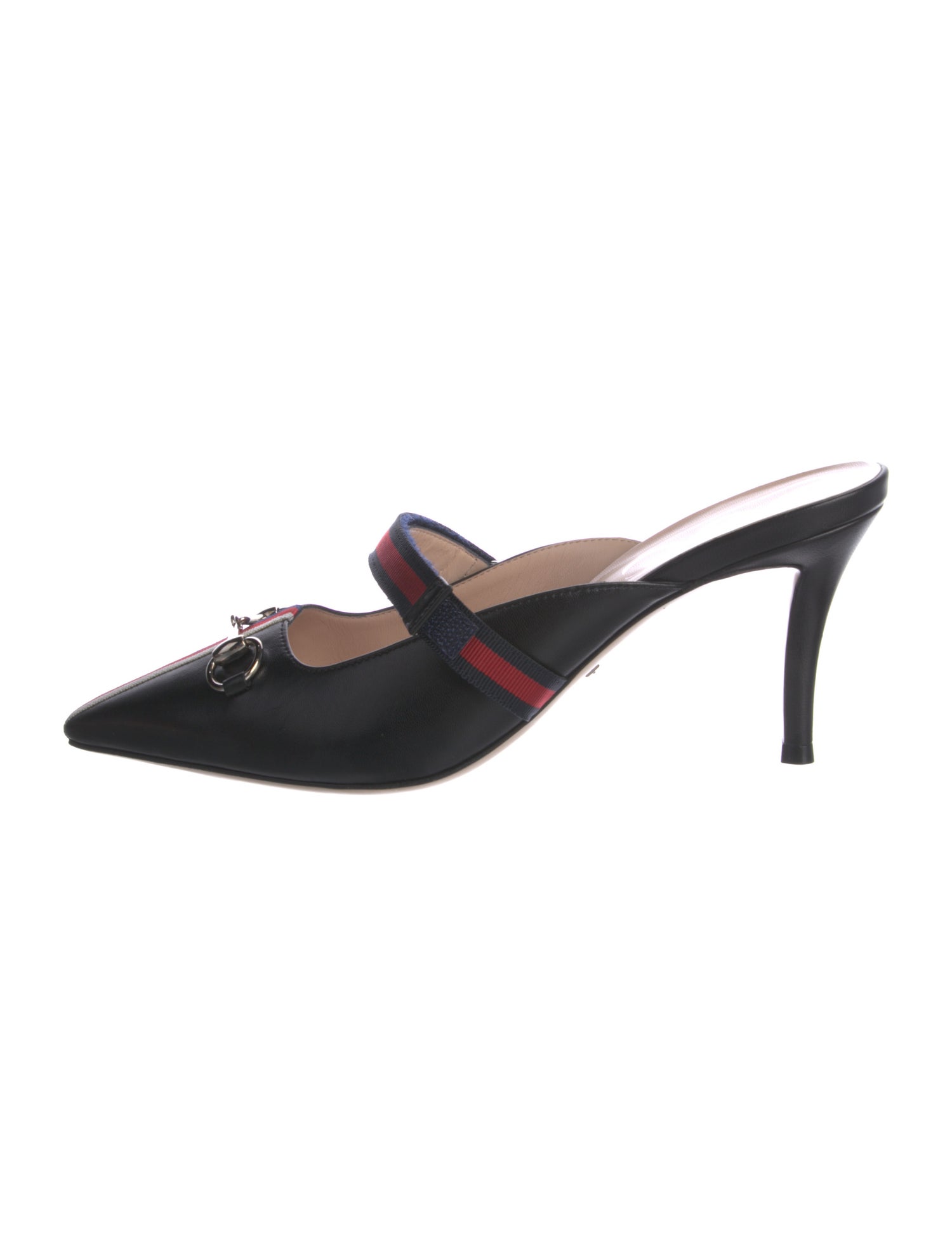 Gucci Horsebit Accent Leather Mules