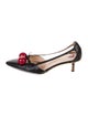 Gucci Interlocking G Logo Leather Slingback Pumps