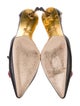 Gucci Interlocking G Logo Leather Slingback Pumps