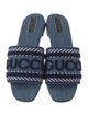Gucci Denim Graphic Print Slides