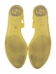 Gucci Interlocking G Logo Rubber D'Orsay Flats
