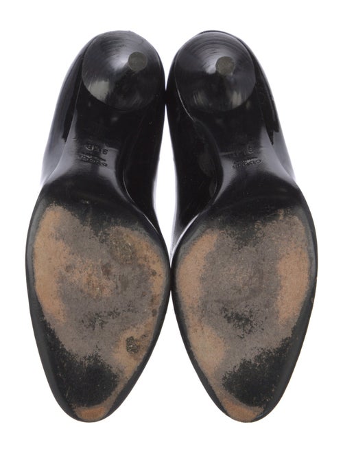 Gucci Interlocking G Logo Patent Leather Pumps