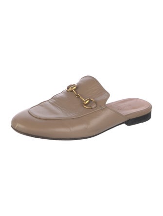 Gucci Horsebit Accent Leather Mules