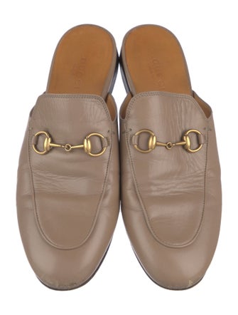 Gucci Horsebit Accent Leather Mules