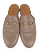 Gucci Horsebit Accent Leather Mules