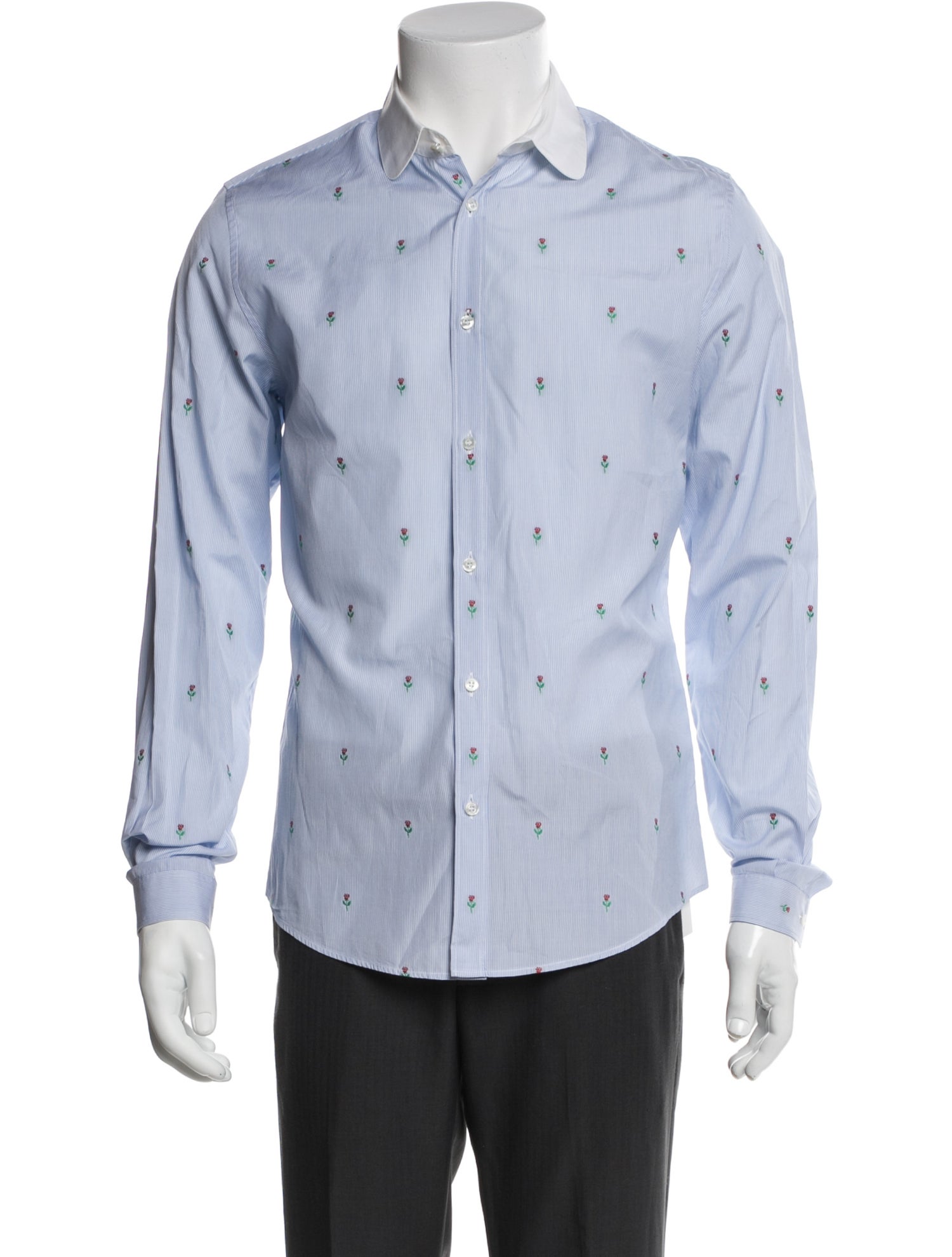 Gucci 2016 Floral Print Dress Shirt