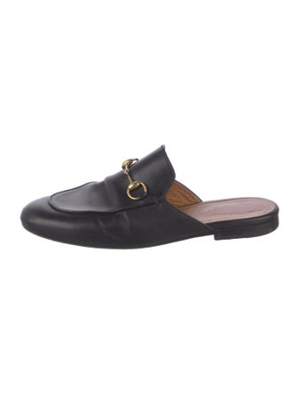 Gucci Horsebit Accent Leather Mules