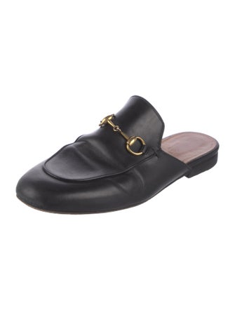 Gucci Horsebit Accent Leather Mules