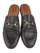 Gucci Horsebit Accent Leather Mules