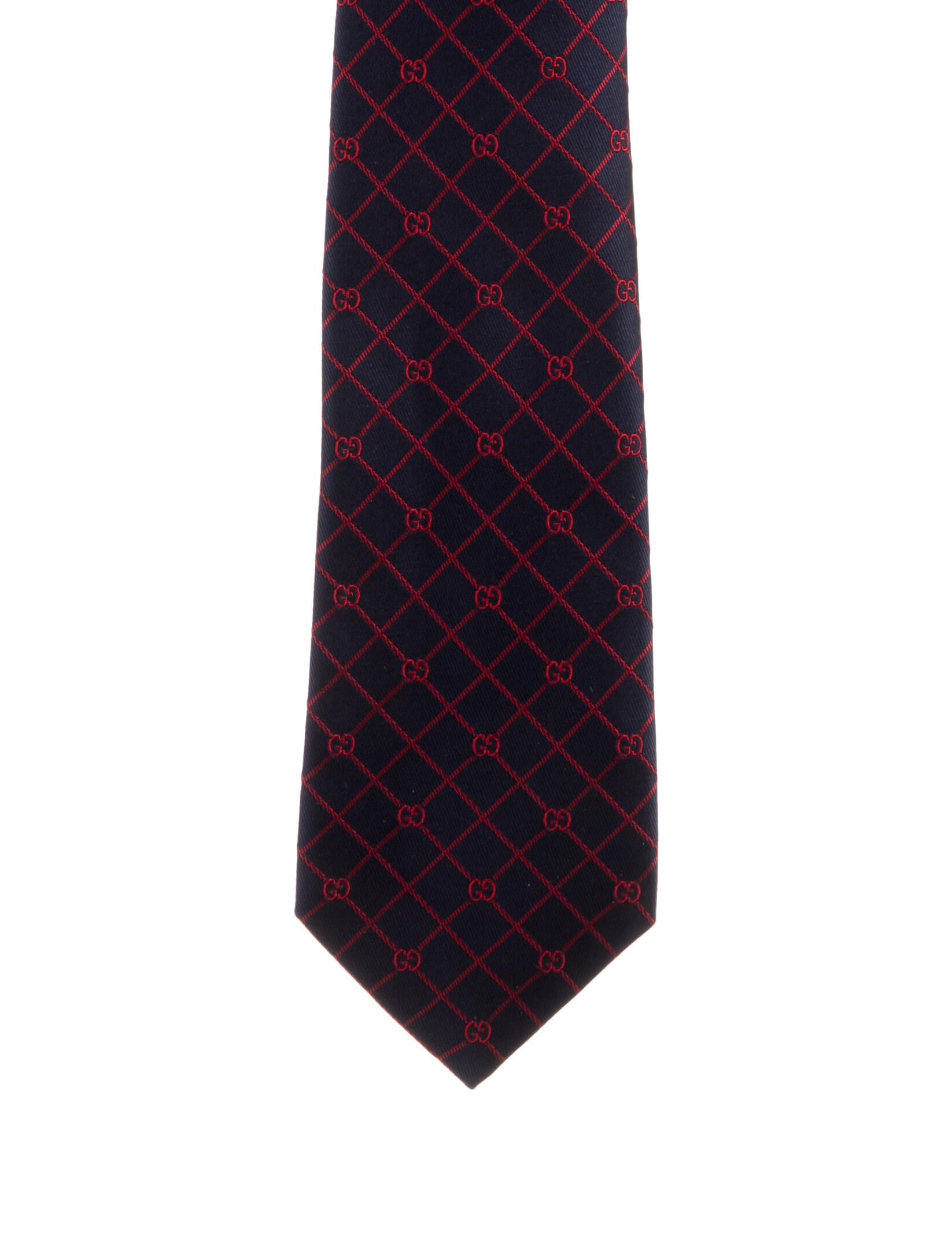 Gucci Pattern Print Silk Tie w/Tags