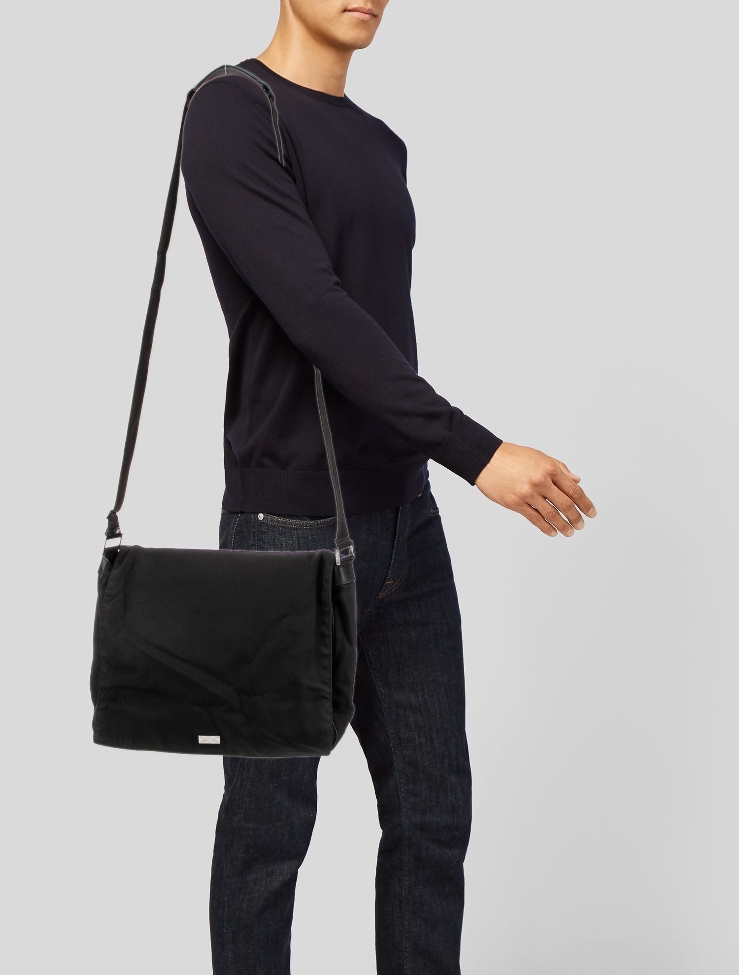 Gucci Nylon Messenger Bag Vintage