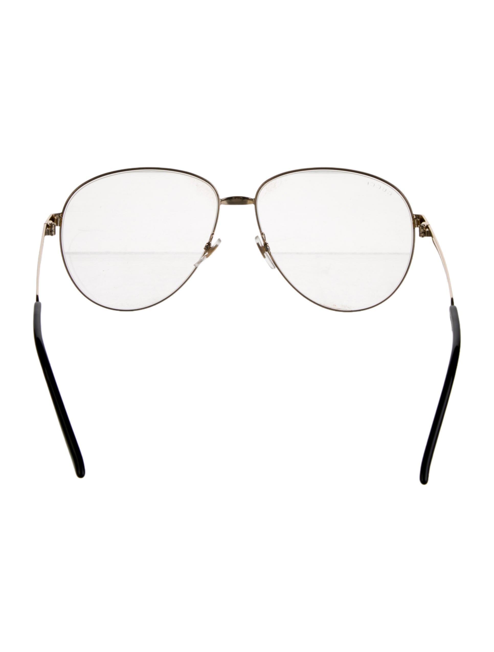 Gucci Web Accent Aviator Eyeglasses