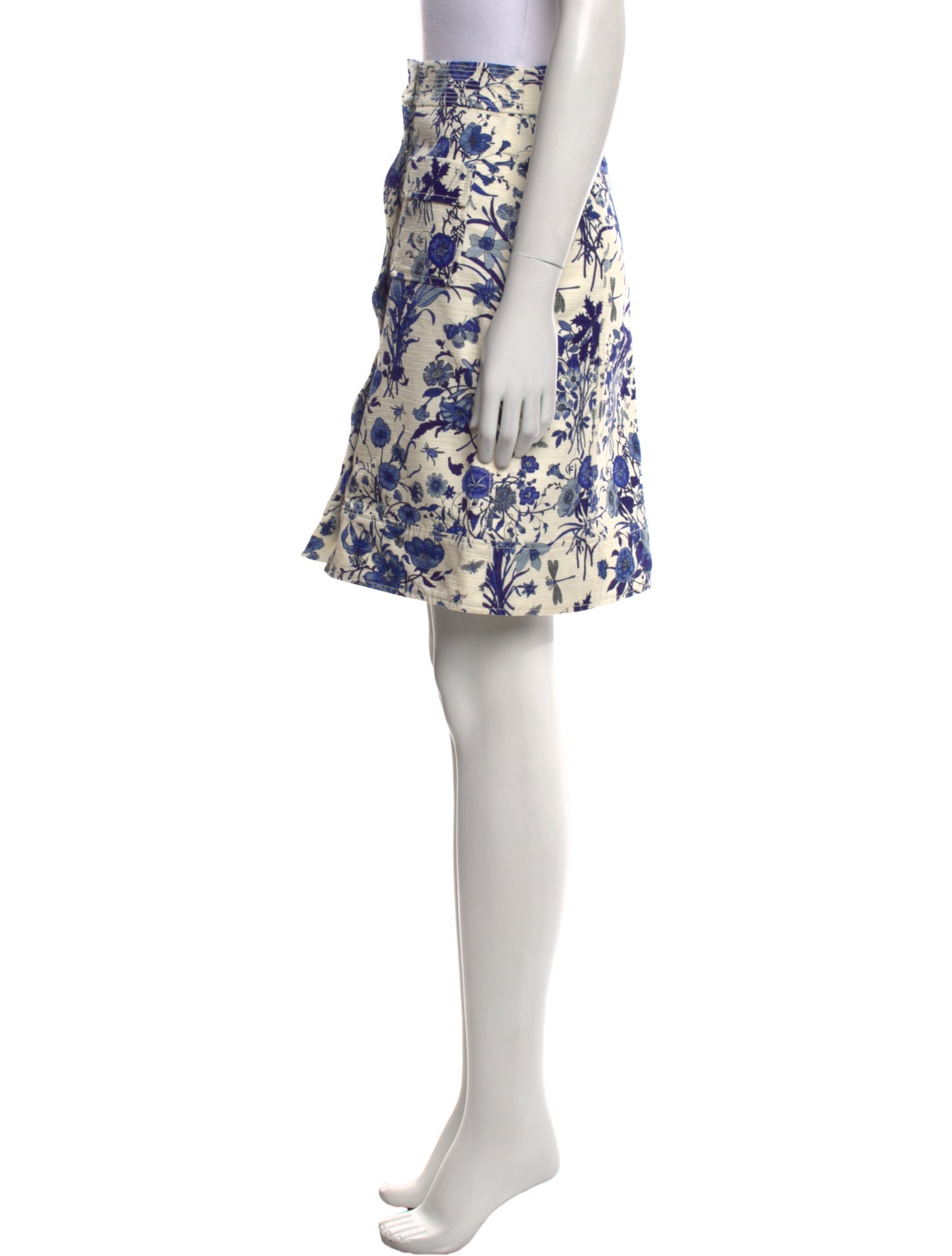 Gucci Floral Print Knee-Length Skirt