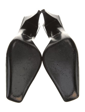 Gucci Interlocking G Logo Embossed Leather Mules