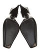 Gucci Interlocking G Logo Embossed Leather Mules