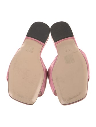 Gucci Double G Logo Leather Slides