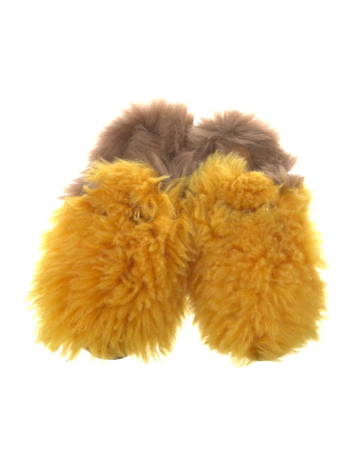 Gucci 1955 Horsebit Accent Lamb Fur Mules