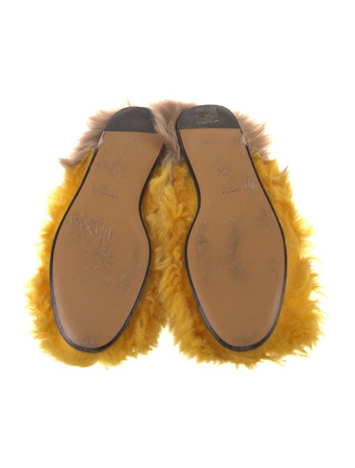 Gucci 1955 Horsebit Accent Lamb Fur Mules