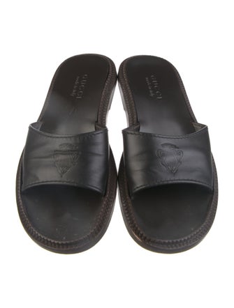 Gucci Hysteria Accent Leather Slides