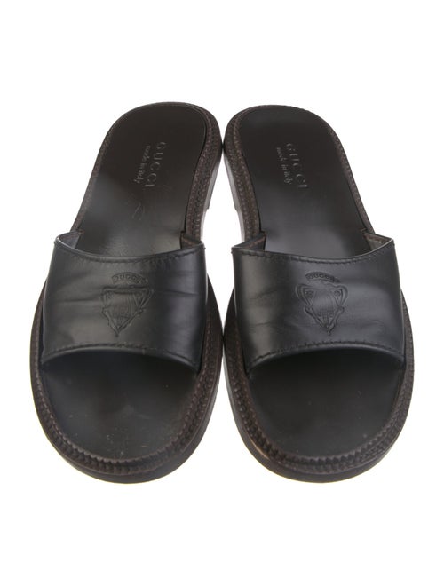 Gucci Hysteria Accent Leather Slides