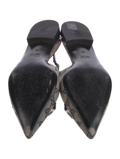 Gucci GG Canvas Canvas Slingback Flats