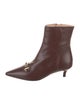 Gucci Interlocking G Logo Leather Boots