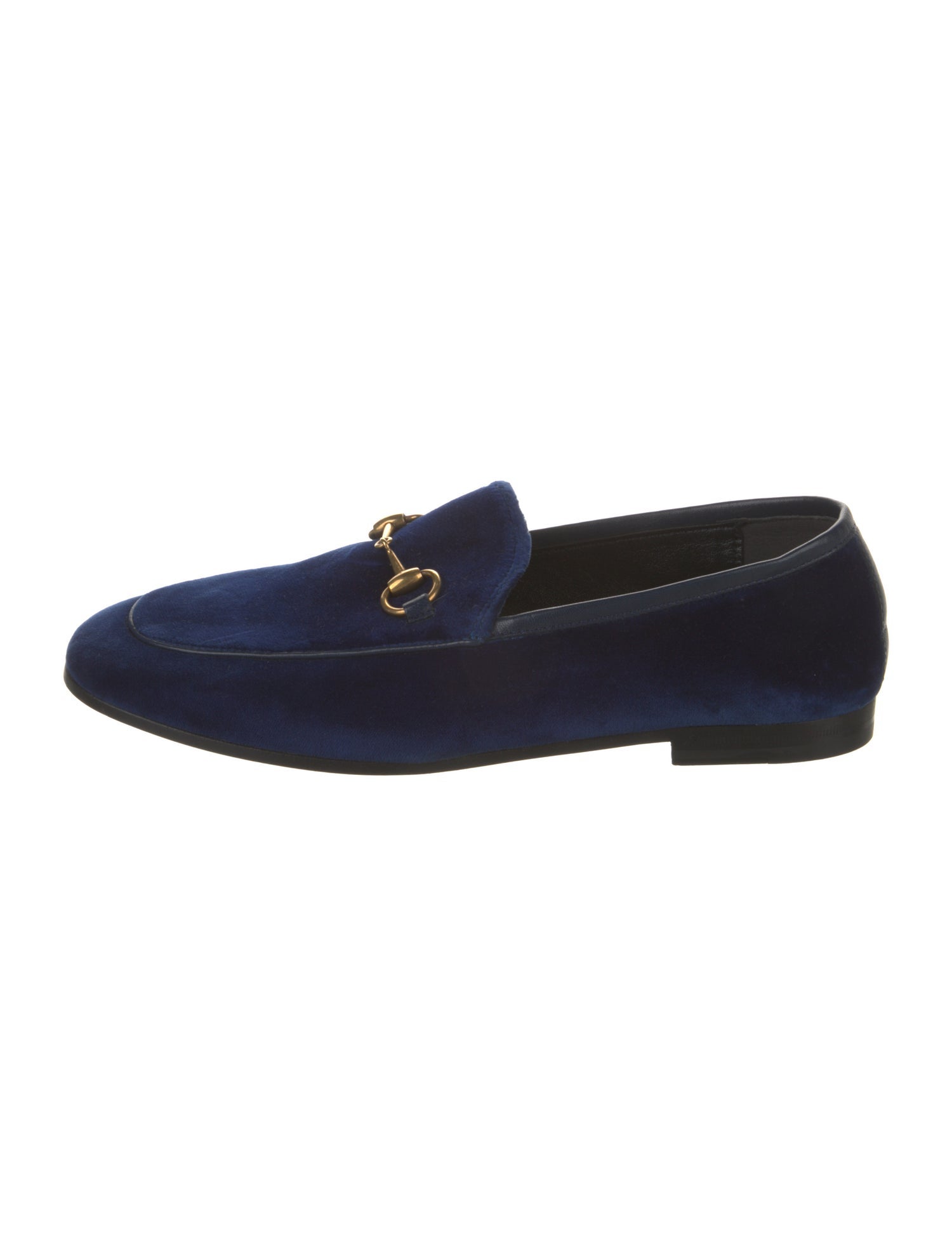 Gucci Horsebit Accent Velvet Loafers