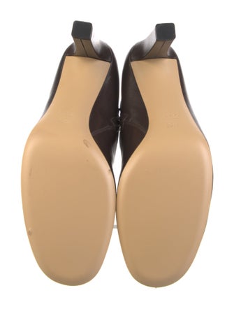 Gucci Double G Logo Leather Boots