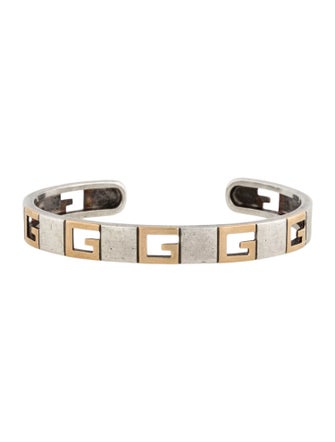 Gucci Vintage Two-Tone G Cuff Bracelet