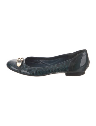 Gucci Horsebit Accent Patent Leather Flats