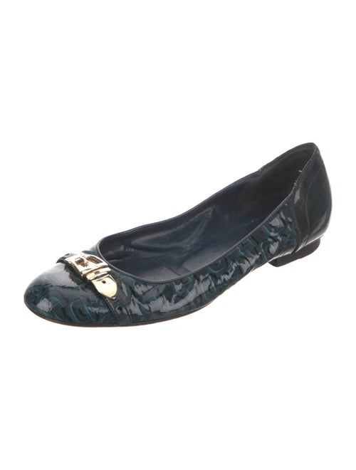 Gucci Horsebit Accent Patent Leather Flats