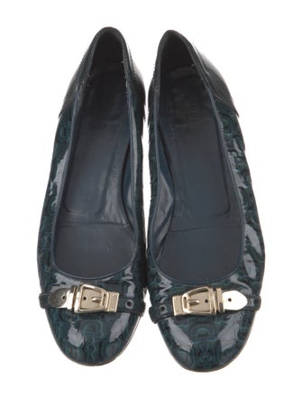 Gucci Horsebit Accent Patent Leather Flats