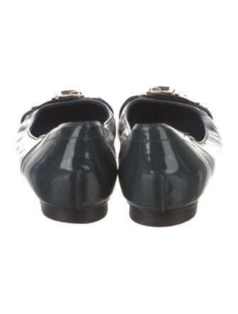 Gucci Horsebit Accent Patent Leather Flats