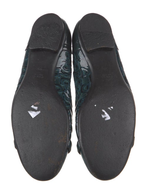 Gucci Horsebit Accent Patent Leather Flats