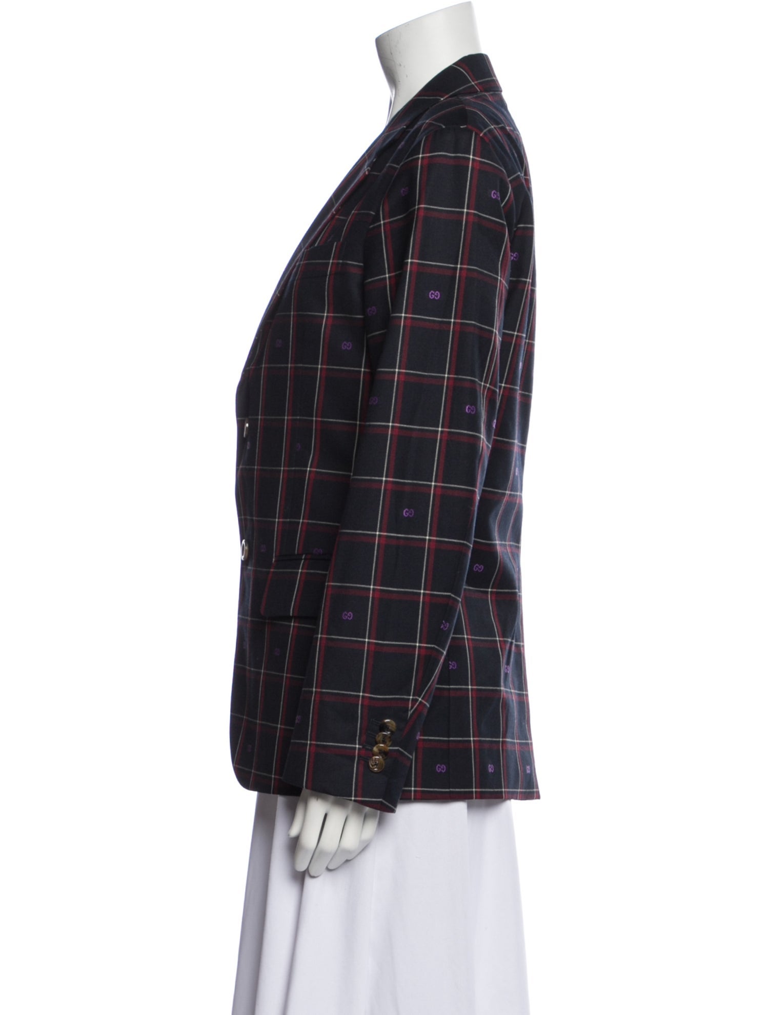 Gucci GG Logo Wool Blazer