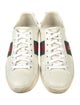 Gucci Web Accent Leather Sneakers